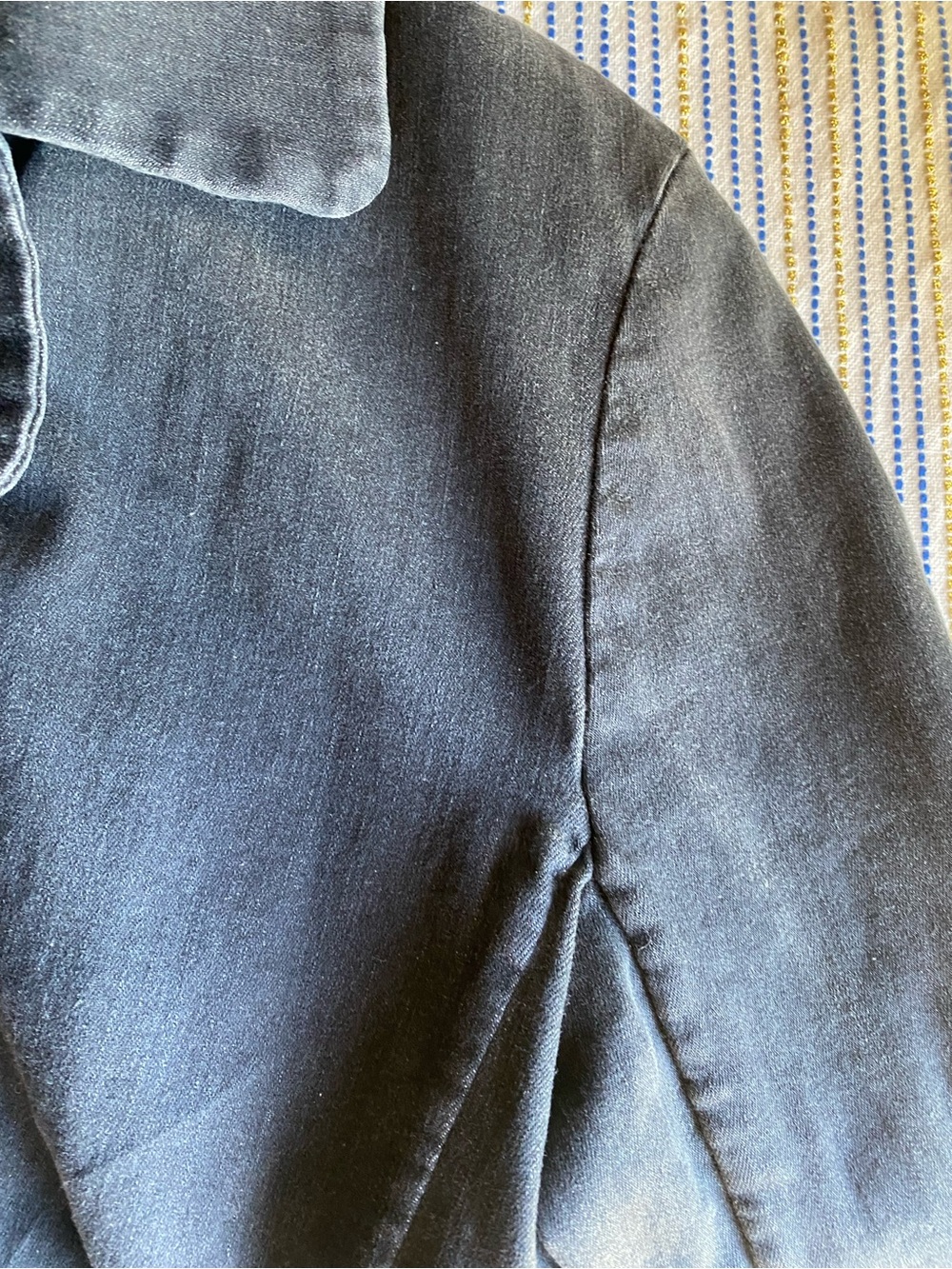 Frank & Eileen Men's Double-Breasted Gray Cotton Pea Coat Sz M - Picture 10 of 10